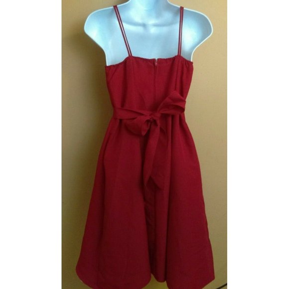 ABC KIDS USA Red & White Formal Spaghetti Layered with Lining Dress Youth Sz 12 - Picture 3 of 12